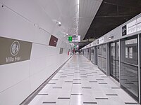 Станция Villa Frei[англ.] Метрополитена Сантьяго.