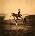 Général Bosquet on his horse, Crimea, c. 1855