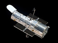 Hubble Space Telescope busted out up in orbit afta servicing, 2009.