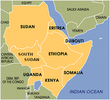 Map showing the Horn of Africa (though excluding Somaliland). Horn of Africa map.png