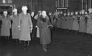 Kyösti Kallio avec Gustaf Mannerheim à la gare centrale d'Helsinki, le 19 décembre 1940.