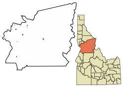 Location of Ferdinand in Idaho County, Idaho.