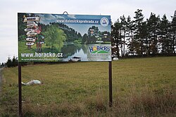 Informační panel o mikroregionu v Koněšíně