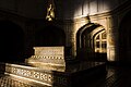 The Emperor's cenotaph is located in a solemn inner chamber.