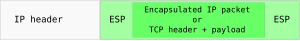 English: IP packet with IPsec ESP