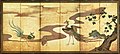 Phoenix et paulownia. XVIIe siècle. Paravent, 3,718 x 1,586 m. Couleurs et or sur papier. Musée d'Art Suntory, Tokyo