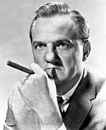 Black and white publicity photo of Karl Malden from the 1950's.