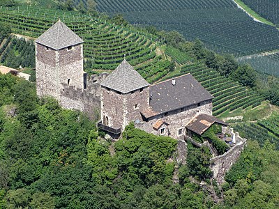 Hrad Leonburg v Jižním Tyrolsku