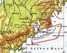 The German leased territory of Kiautschou and the port of Qingdao Lange diercke sachsen asien tsingtau.jpg