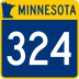 Trunk Highway 324 marker