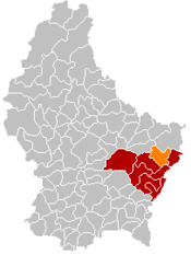 Localização de Manternach em Luxemburgo