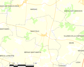 Poziția localității Saint-Félix