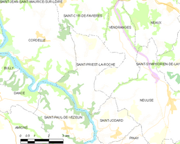 Saint-Priest-la-Roche - Localizazion