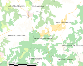 Poziția localității La Séauve-sur-Semène