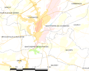 Poziția localității Saint-Pierre-de-Coutances