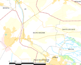 Mapa obce Bourg-Madame