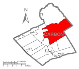 Map of Penn Forest Township, Carbon County, Pennsylvania Highlighted.png