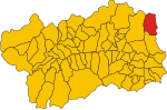 Map of comune of Gressoney-La-Trinité (region Aosta Valley, Italy).svg