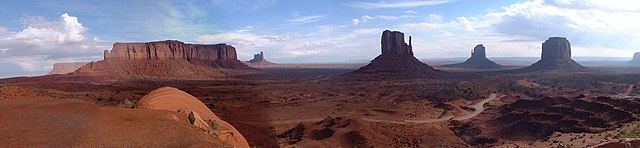 Panorama van Monument Valley