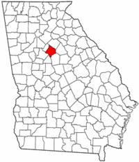 乔治亚州牛顿县地图