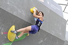 Miho Nonaka na SP 2015 v boulderingu, Mnichov