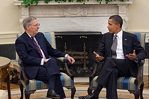 McConnell meeting with President Barack Obama.