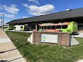 Oshkosh Transit Center full of buses ready to pulse outward.