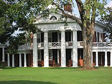 Pavillon IV auf dem berühmten Lawn der University of Virginia, dessen erster Bewohner Blaettermann war