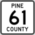 Pine County Route 61 MN.svg