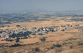 Village of Plataies, near the ruins of old Plataea. Location of the 479 BCE Battle of Plataea.