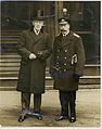 President Woodrow Wilson and King George V at Buckingham Palace, 1918