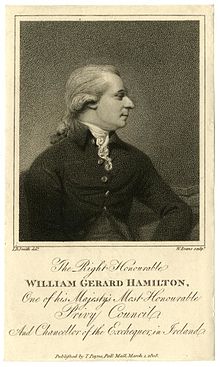 Right Honourable William Gerard Hamilton, one of his Majesty's Most Honourable Privy Council and chancellor of the Exchequer, in Ireland.jpg