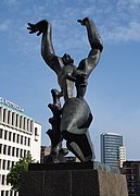 The Destroyed City (De Verwoeste Stad), 1951–53, bronze sculpture in Rotterdam, which is now a registered monument.[24]
