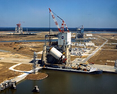 Bancs d'essais des étages S1 et S2, au Stennis Space Center (1967).