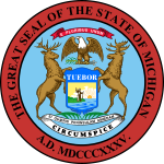 Description de l'image Seal of Michigan.svg.