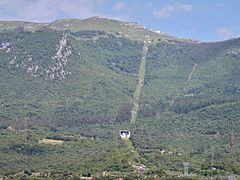 Mittelstation und oberes Teilstück