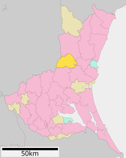 موقعیت شیروساتو، ایباراکی در نقشه