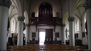 Achterzijde van het schip en orgel
