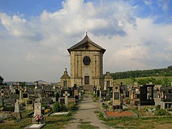 Pohled na hřbitovní kapli