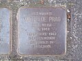 der Stolperstein für Mathilde Prag