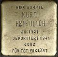 Stolperstein für Kurt Friedlich (Weyerstraße 122)