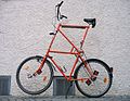 Tall bike with simple construction
