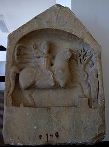 Roman era Thracian Horseman stele Thracian Horseman Histria Museum.jpg