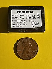 Toshiba MK4001MTD 0.85" 4 GB drive Toshiba microdrive.jpg