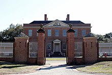 Reconstructed royal governor's mansion Tryon Palace in New Bern