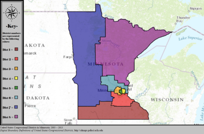 United States Congressional Districts in Minnesota, 2003 - 2013.tif