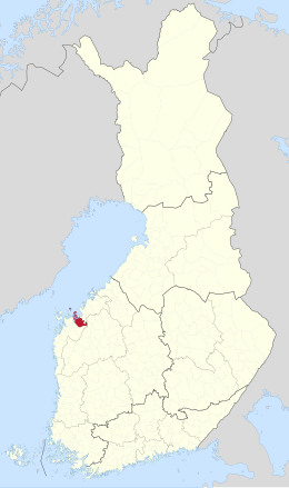 Kaart met de locatie van Vörå-Maxmo