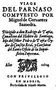 Viaje del Parnaso, de Miguel de Cervantes.