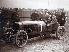 Victoire du Grand Prix des Voiturettes de Dieppe 1908 d'Albert Guyot sur Delage Type ZC