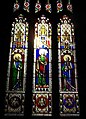 An example of the leaded windows inside the church.